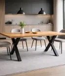 Kovinski okvir za mizo 710×700 mm, X oblika