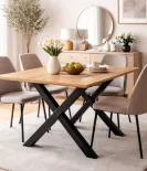 Kovinski okvir za mizo 710×700 mm, X oblika