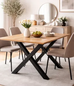 Kovinski okvir za mizo 710×700 mm, X oblika