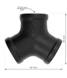 Y-kos Rusticline, 3/4", RT-67, črn