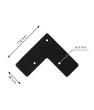Komplet 4 kosov hairpin nog – 710 mm