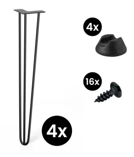 Komplet 4 kosov hairpin nog – 710 mm