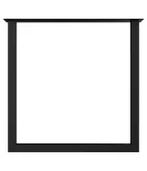 Kovinski okvir za mizo 710×740 mm, U oblika