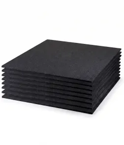 Antivibracijska gumijasta podloga 60×60×1,5cm, 9 kosov, 3,24 m²