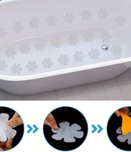 Anti-Slip Shower and Bathroom Stickers, Ø 10 cm, 5 pcs