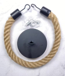 Toilet Paper Holder or Towel Holder with Rope, Rustic Style