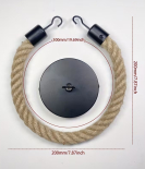 Toilet Paper Holder or Towel Holder with Rope, Rustic Style