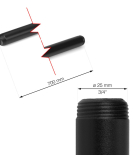 Cev Rusticline 3/4", 700 mm, RT-14, črna