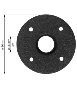 Obroba Rusticline RT-1, črna