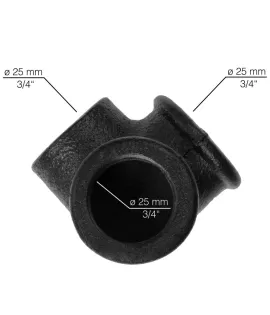 Y-kos Rusticline, 3/4", RT-7, črn