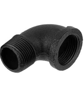 Koleno Rusticline 3/4", 90°, F/M, RT-23, črna