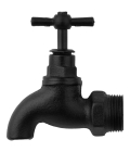 Rusticline pipa 3/4" RT-20, črna
