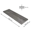 Polica Rusticline 800x250x25mm, RT-53