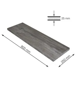 Polica Rusticline 800x250x25mm, RT-53