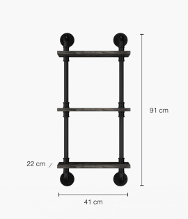 Shelving set of 3 Rusticline shelves