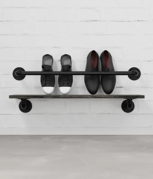 Stensko stojalo za čevlje Rusticline