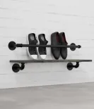 Stensko stojalo za čevlje Rusticline