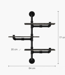 Rusticline triple shelf