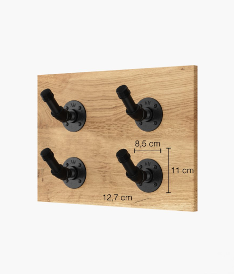 Rusticline Bottle Holder – wall‑mounted steel design