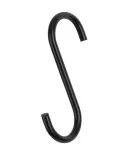 Rusticline S hook, RT-48, black, 5 pcs