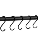 Rusticline S hook, RT-48, black, 5 pcs
