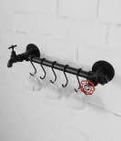 Rusticline S hook, RT-48, black, 5 pcs