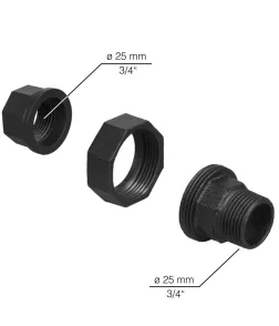 Redukcija 3/4”x3/4”, RT-58, črna, 2 kom