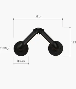 Stensko držalo za steklenice Rusticline