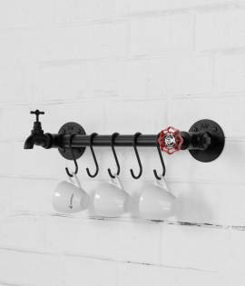 Rusticline kuhinjska palica za obešanje s kavlji