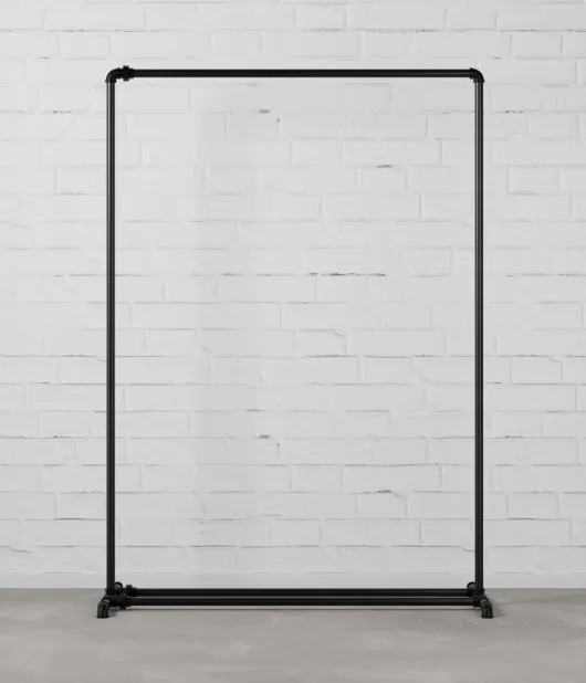 FREJA I - Stojalo za oblačila Rusticline s palico za čevlje, prostostoječe, 1100x1580 mm