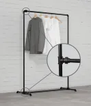 FREJA II SINGLE - Stojalo za oblačila Rusticline, prostostoječe, 1100x1580 mm