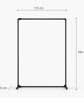 FREJA II SINGLE - Stojalo za oblačila Rusticline, prostostoječe, 1100x1580 mm