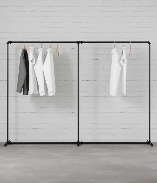 FREJA II DOUBLE - Stojalo za oblačila Rusticline, samostoječe, 2200x1580 mm