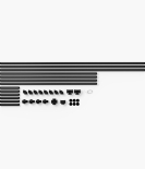 DARIO II KOTNI - Garderobni komplet Rusticline, stenska montaža, 1110x1110x2300mm