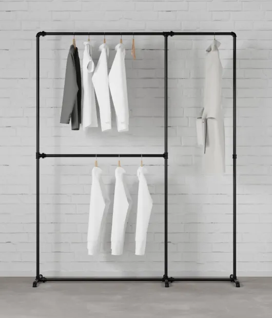 FREJA IV - Stojalo za oblačila Rusticline, prostostoječe, 1700x2100 mm