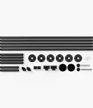 DARIO I SINGLE - Garderobni komplet Rusticline, stenska montaža, 1100x2300mm