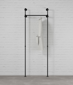 DARIO I SINGLE - Garderobni komplet Rusticline, stenska montaža, 1100x2300mm