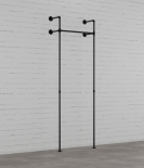 DARIO I SINGLE - Rusticline Garderobenset, Wandmontage, 1100x2300mm