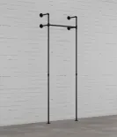 DARIO I SINGLE - Garderobni komplet Rusticline, stenska montaža, 1100x2300mm