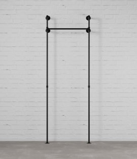 DARIO I SINGLE - Garderobni komplet Rusticline, stenska montaža, 1100x2300mm