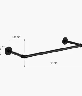 Stenski obešalnik za oblačila MIA I 820 x 300 mm
