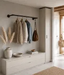 Stenski obešalnik za oblačila MIA II 1120 x 300 mm