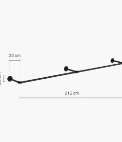 MIA - stensko obešalo za oblačila Rusticline