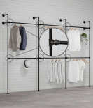 DARIO III DOUBLE - Rusticline wardrobe set, wall mounting, 3330x2320mm