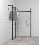 DARIO III KOTNI - Garderobni komplet Rusticline, stenska montaža, 2220x1110x2300mm