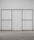 FREJA V - Rusticline clothes rack, free standing, 3300x2100mm