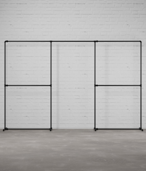 Clothes Rack Rusticline FREJA V – freestanding, extended module