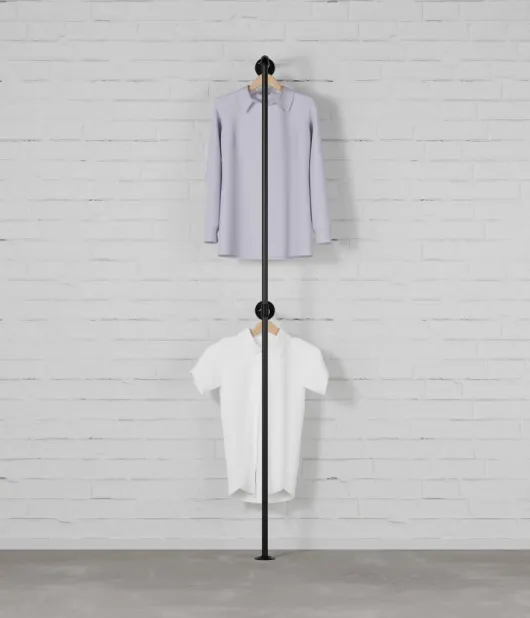 LARS III - Obešalnik za oblačila Rusticline, stenska montaža, 300x2100 mm