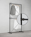 FREJA III – Rusticline Kleiderständer, freistehend, 1100x2100mm