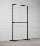 FREJA III – Rusticline Kleiderständer, freistehend, 1100x2100mm